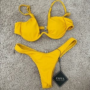 Yellow Zaful bikini